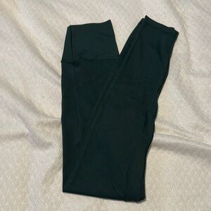 Aerie Green Leggings Form-Fitting Stretchy Pants